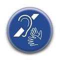 Badge: sourd et muet